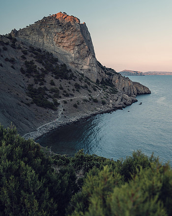 Nature, Sea, Rock, Plant, Coast HD phone wallpaper
