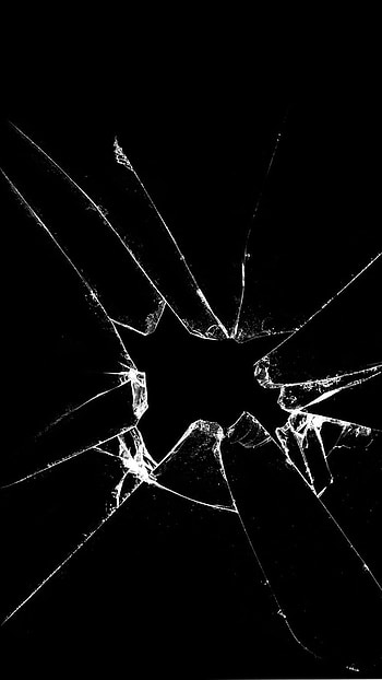 Screen Crack, Black HD phone wallpaper
