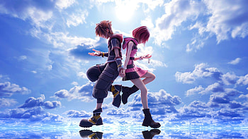 Kingdom Hearts, Sora and Kairi, Epic adventure, Fanart masterpiece HD wallpaper