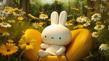 Miffy in a Sunny Meadow -, Miffy HD wallpaper