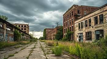 Urban Decay in Stunning Ultra, urban decay, abandoned, urban, Overgrown HD wallpaper