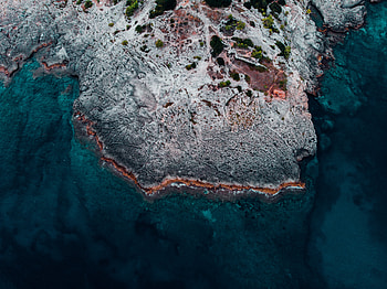 Nature, Water, Stones, View From Above, Shore, Bank, Ocean HD wallpaper