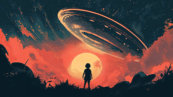 Alien Encounter: A Stunning Sci-Fi, Sci Fi, alien encounter, space, UFO HD wallpaper