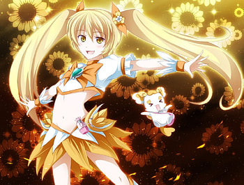 Myoudouin Itsuki, Anime Girl, TwinTails, Myoudouin, Transgender, Anime, Itsuki, Precure, Blonde, Heartcatch Precure, Crossdresser HD wallpaper