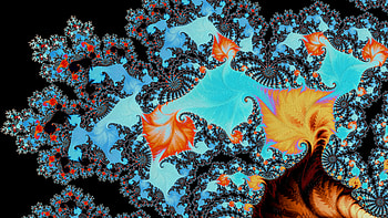 Trippy Psychedelic Fractal, trippy, psychedelic, trance, blue, Abstract, fractal, abstract blue HD wallpaper