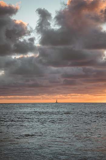Nature, Sea, Horizon, Sailboat, Sailfish HD phone wallpaper