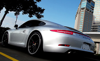 Porsche 911, supercar, rear HD wallpaper