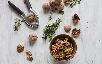Walnuts, , Walnut backgrounds, beautification HD wallpaper