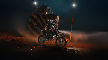 Venom Cruising On Bike, venom, venom-the-last-dance, superheroes, artwork, digital-art, artstation HD wallpaper
