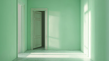 Mint Green Room Interior - Ultra, room, interior, mint green, door HD wallpaper