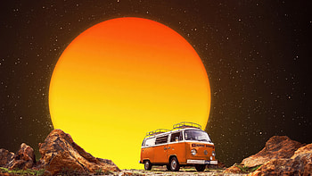 Van Life, van, artist, artwork, digital-art HD wallpaper