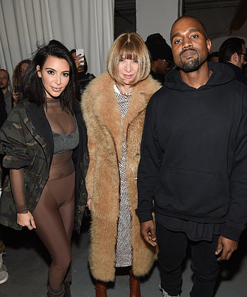 Anna Wintour, Controversial Kimye Vogue cover, Fashion discussion, Wintour's perspective HD phone wallpaper