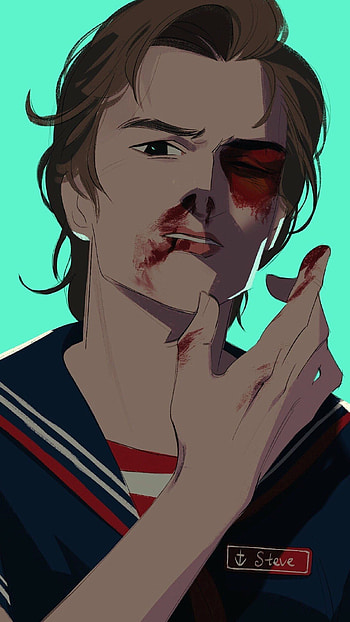 Steve Harrington, Injured, Steven Art HD phone wallpaper