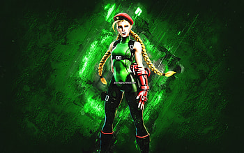 Fortnite Cammy Skin, Fortnite, main characters, green stone background, Cammy, Fortnite skins, Cammy Skin, Cammy Fortnite, Fortnite characters HD wallpaper