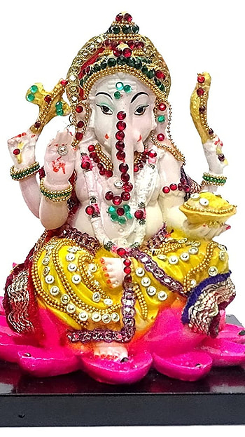 Laxmi Ganesh, Beautiful, Statue, ganpati, laxmi devi HD phone wallpaper