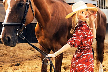 Lady with a Horse, animal, horse, lady, hat HD wallpaper