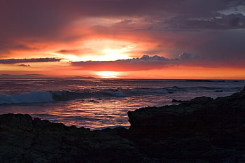 Crystal Cove, coast, cove, sky, sunrise, shoreline, ocean HD wallpaper