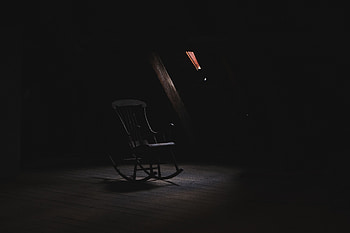 Dark, Spooky, Eerie, Attic, Rocking Chair HD wallpaper