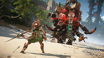 Tremortusk and Aloy, Horizon Forbidden West HD wallpaper