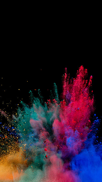 Colorful powder explosion, Xperia x premium HD phone wallpaper