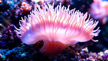 Vibrant Sea Anemone: A Stunning Ultra, sea anemone, coral, marine life, underwater, ocean HD wallpaper