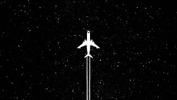 White Plane Dark Minimal , plane, dark, black, minimalism, minimalist, artist, artwork, digital-art HD wallpaper