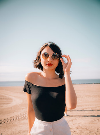 Sunglasses, outdoor, hoot, girl model HD phone wallpaper