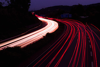 Cities, Night, Dark, Road, Turn, Backlight, Illumination HD wallpaper