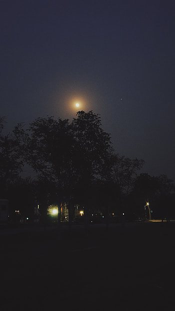 Night and dark, atmosphere, sky, black HD phone wallpaper