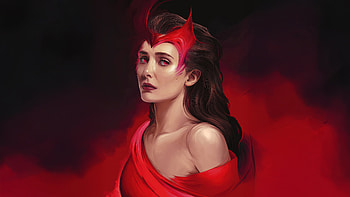 Scarlet Witch Power Beyond Control, scarlet-witch, superheroes, artwork, art, digital-art, pixiv HD wallpaper