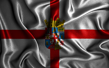 Almeria flag, , silk wavy flags, spanish provinces, Day of Almeria, fabric flags, Flag of Almeria, 3D art, Almeria, Europe, Provinces of Spain, Almeria 3D flag, Spain HD wallpaper