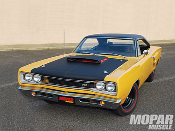 Bang For The Buck, black hood, 69, yellow, mopar HD wallpaper