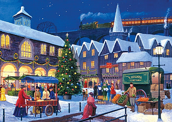 Christmas Eve, winter, craciun, art, iarna, christmas, eve, carolers, people HD wallpaper