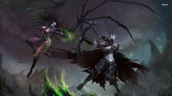 Sarah Kerrigan vs Sylvanas Windrunner - Game - HD wallpaper