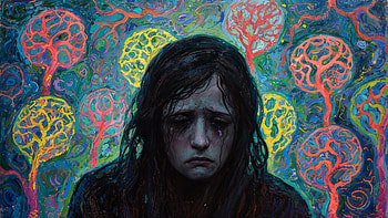 Depressed Mindscape — Ultra, depressed, girl, portrait, crying, surreal HD wallpaper