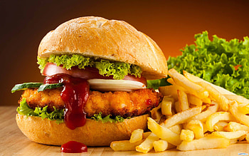 Chicken Burger, Hamburgers HD wallpaper