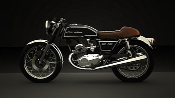 Honda cb 125 cafe racer HD wallpaper