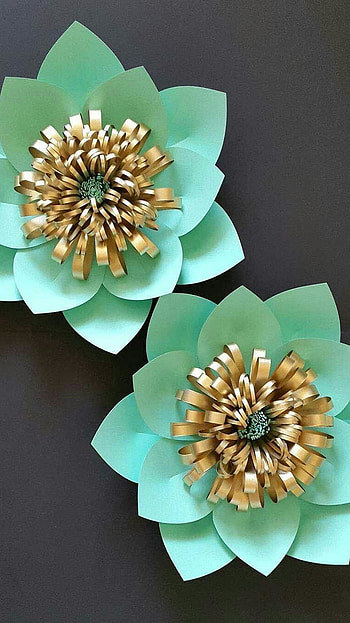 Paper Flowers, Green HD phone wallpaper