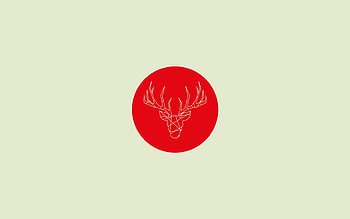 Art, Minimalism, Circle, Deer HD wallpaper