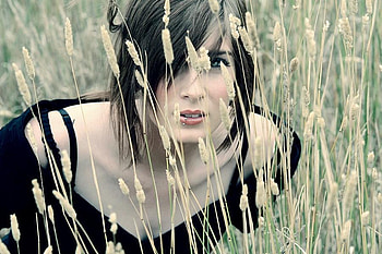 sad, beautiful, black, dress, woman HD wallpaper