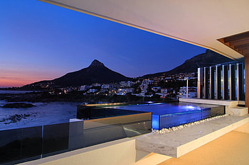 Luxury View, view, pool, ocean, home HD wallpaper