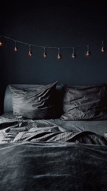 Black Aesthetic, Bed HD phone wallpaper