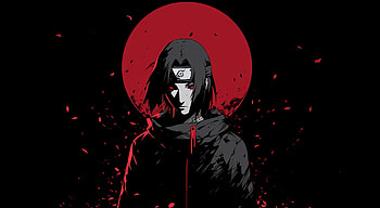 Sad Itachi Uchiha Minimalist, Itachi Uchiha, Sharingan (Naruto), Anime, Naruto, dark anime HD wallpaper