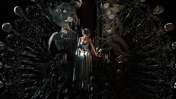 Queen Sitting On Throne, queen, artist, artwork, digital-art, artstation HD wallpaper