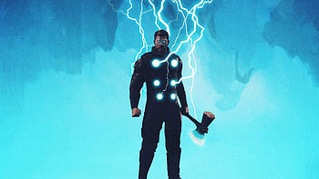 Thor Lighting Thunder, thor, artwork, digital-art, superheroes, digital-art HD wallpaper