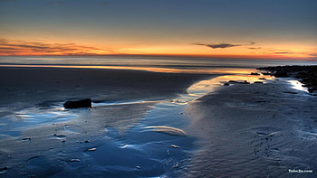 sea and sky, sea, sky HD wallpaper