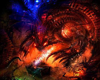 Dream Devourer, dreams, fantasy, technology, monster, child, demon HD wallpaper