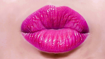 Hot Pink Lips, girl, lips, pink, graphy HD wallpaper