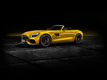 Mercedes-AMG GT S Roadster, side view, 2018 HD wallpaper