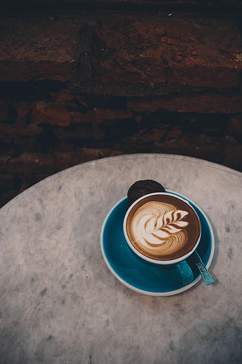 Food, Cookies, Pattern, Cup, Plate, Cappuccino, Drink, Beverage HD phone wallpaper